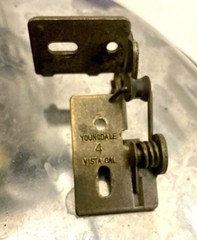 Youngdale #4 Cabinet Hinges – Antique Brass – 3/8″ Inset Knife Hinge – Set of 2