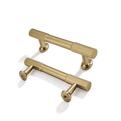 2-Pack 3 Inch Hole Center Champagne Bronze Cabinet Pulls Solid Heavy Duty Cab…