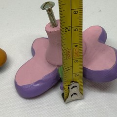 Colorful Butterfly/Caterpillar Drawer Knobs Set of 2 Kids Furniture Cabinet Pull