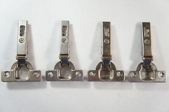 4 Pack Salice H110C2R6A99 200 Series 3/4 Inch Overlay Press-In Concealed Nickel