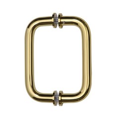.R. Laurence CRL 6″ Polished Brass (BM Series) Tubular Back-to-Back Pull Hand…