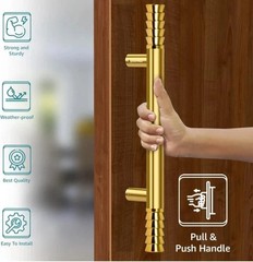 Entrance Door Handle 14” Pack Of 2 Main Door Pull Push Handles – Golden Lotus