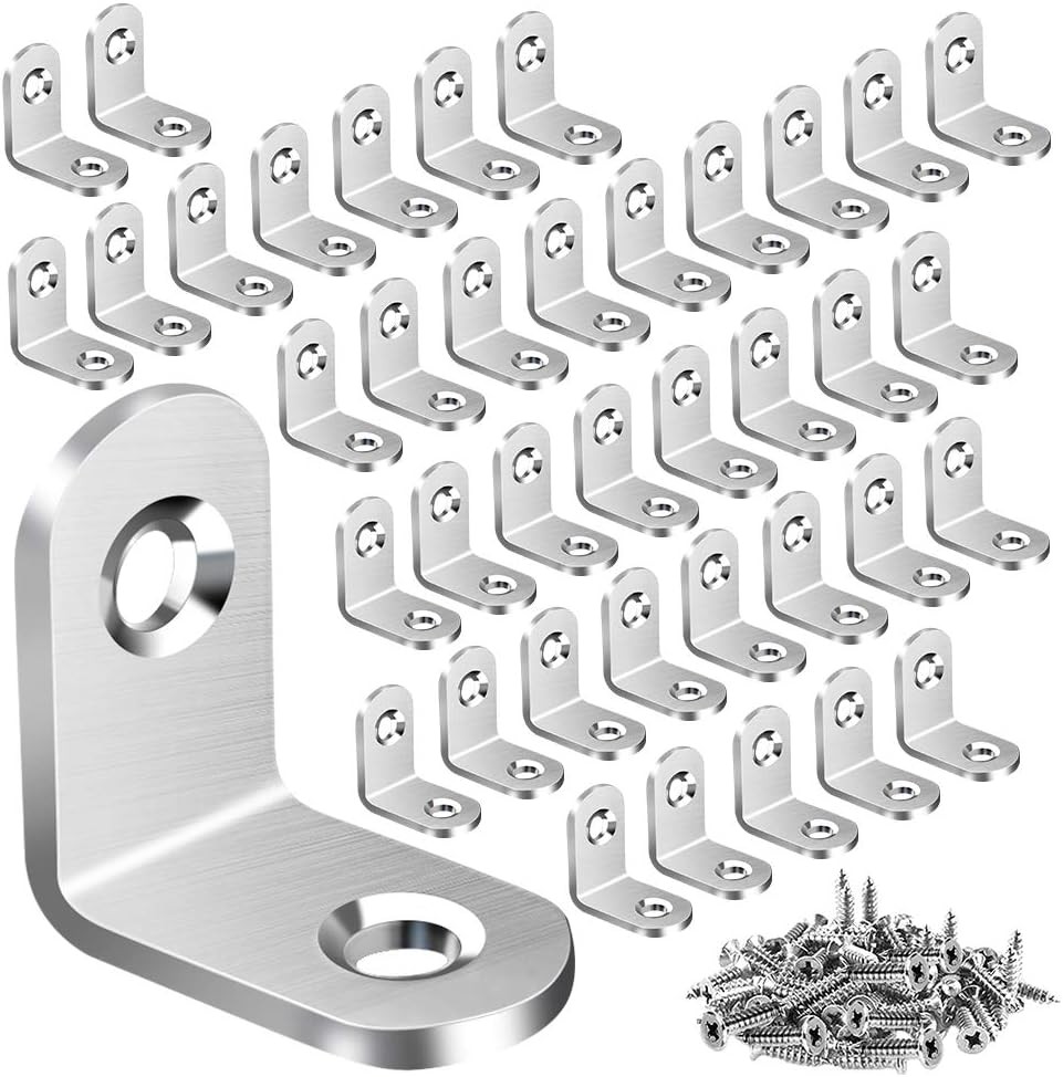 Vicuna R L Bracket Corner Brace Stainless Steel Right Angle Furniture Support