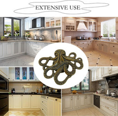 4 Pcs Octopus Drawer Knobs Creative Shape Drawer Knobs Single Hole Pulls Handles