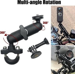 360° Motorcycle Bike Sports Camera Mount Holder Handlebar Bracket 1/4″-20 Ball