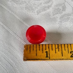 1930s 1940s Art Deco Red Bakelite Cabinet Knob
