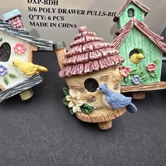 Country Heart Birdhouse Drawer Pull Cabinet Hardware Set New Box