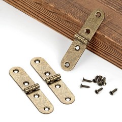 YCSJ 20 Pieces Antique Brass Jewelry Box Hardware Hinges for Wooden Box, Anti…