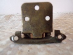 Amerock Spring Cabinet Hinges Vintage Brass Lot Of 28 Used, Includes Screws