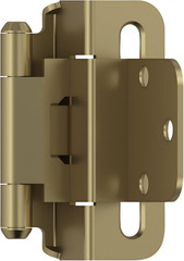 BPR7565BBZ Cabinet Hinge 3/8 in (10 Mm) Inset Self Closing Partial Wrap Golden C
