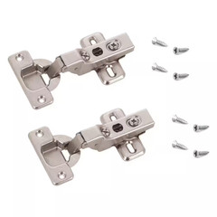 (2-Pack) Clip Series 35 Mm Spring Closing Half Overlay for Frameless Cabinet Hin