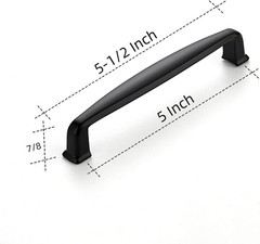 30 Pack 5 Inch Kitchen Cabinet Handles Matte Black Pulls Black Drawer Pulls Kitc
