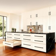Pack 12.6 Inch(320mm) Hole Center Modern 12.6 Inch Hole Center 10 Matte Black