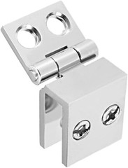 Glass Door Hinge – 0 Degree Cupboard Showcase Cabinet Door Hinge Glass Clamp