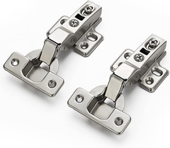Ravinte 60 Pack 30 Pairs European Kitchen Cabinet Hinges Soft Close Half Overlay