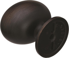 | Cabinet Knob | Oil Rubbed Bronze | 1-3/8 Inch (35 Mm) Length | Everyday Herita
