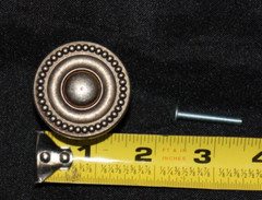 Lot of 4 FKI Period Brass A604 Tumbled Silver Rope 1.5″ Cabinet Knob Brand New