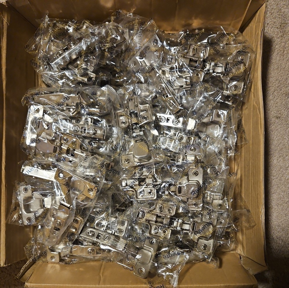 Ravinte 50 Pack 25 Pairs European Kitchen Cabinet Hinges Soft Close Full Overlay