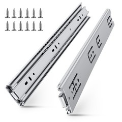 SLIDEWAY 200 Lbs Heavy Duty Drawer Slides 1 Pair 8 10 12 14 16 18 20 22 30 32…