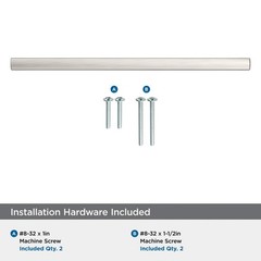 Merced 813/16 Inch 224 mm CenterToCenter Satin Nickel Pull BP37427G10