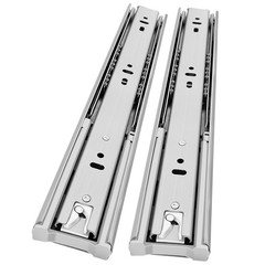 1 Pair Soft Close Stainless Steel Full Extension Drawer Slides 12 14 16 18 20…
