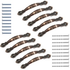10 Packs Cabinet Hardware Handle Pull 2-1/2 64mm Hole Centers, Solid Drawer P…
