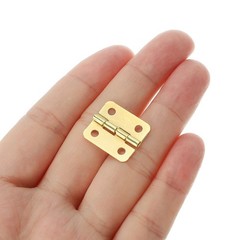 Small Butt Hinges 3/4 Inch, 8 Pack Mini Jewelry Box Hinge with Screw, Silver