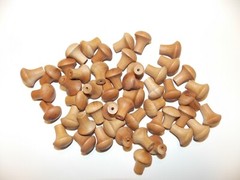 25 PIECES! FINISHED CHERRY WOOD KNOBS / PULLS…NEW!  FREE SHIPPING!!