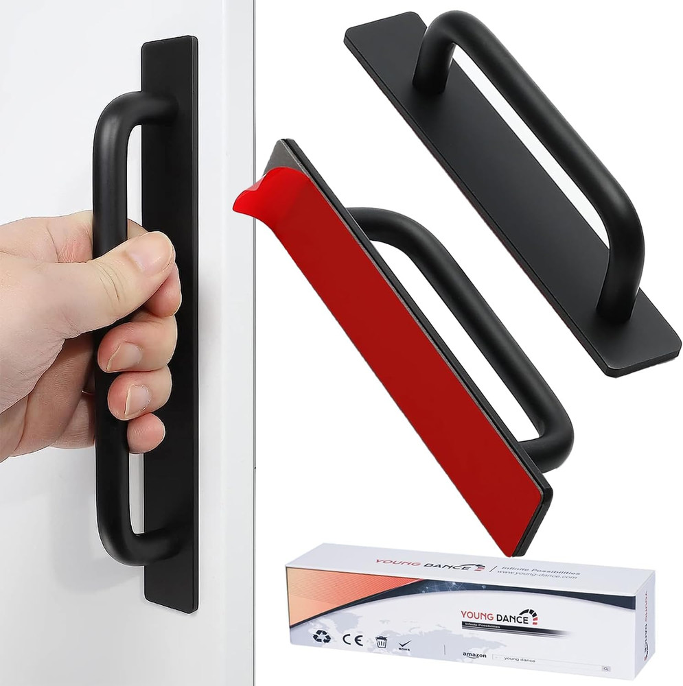 Self-Stick Instant Cabinet Drawer Handles Pulls – 2Pcs Aluminum Alloy Drawers Pu