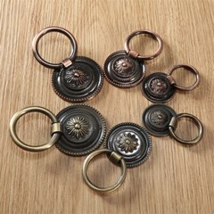 Kitchen Furniture Door Cabinet Knob Ceramic Alloy Drawer Pull Handle Household