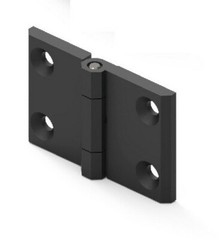 Flat Hinge Steel Black Flush Cabinet Locker 270 degree 76*50mm Two Holes 0991210