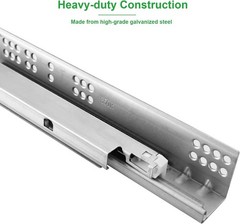 6 Pair of 20 Inch Undermount Soft Close Drawer Slides 100LB Load Capacity Ful…