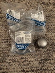 Set of 4 nickel knobs