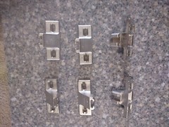 NOS 3Pair (6) Genuine Blum 1/2″ O’Lay 130.1100.23 130.110-01.23 Mounting Plates