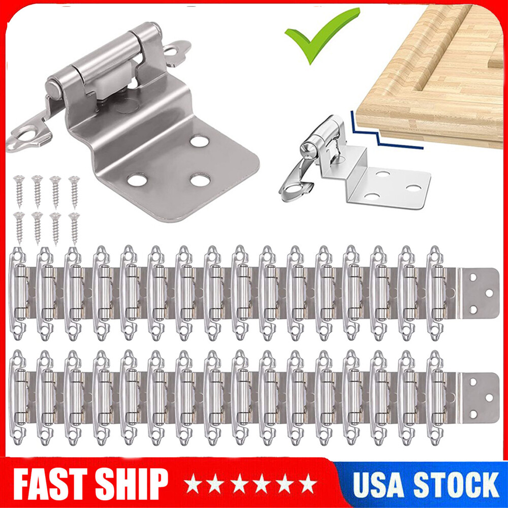 3/8 Inch Inset Cabinet Door Hinges Face Mount Self Closing Cabinet Door Hinges