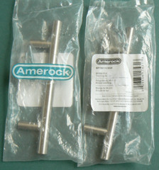 Lot of 2 : NIP Amerock 96mm 6″ PULL Sterling Nickel BP19011CSG9 NEW w/screws