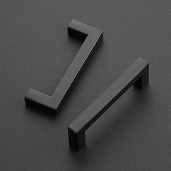 Sleek 10-Pack 3-3/4 Inch Stainless Steel Cabinet Pulls – Matte Black Finish