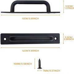 2 Pack Sliding Barn Door 128MM/5.04IN Handles Pull Handle Sliding Gate Wardro…
