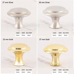 Stainless Steel Round Cupboard Knob Chest Drawer Cabinet Kitchen Pull Handles
