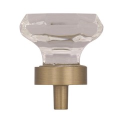 Amerock BP55268 Nickel/Clear Traditional Classics 1-5/16″ Geometric Cabinet Knob