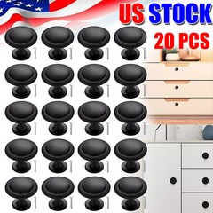 20PCS Round Kitchen Cabinet Knobs Bathroom Drawer Dresser Cupboard Handle Pulls