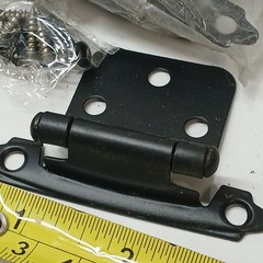 Oil Rubbed Black SelfClosing Overlay Cabinet Hinge w/ Hardware 7 in total