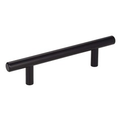 Elements Naples 3.75 Center-to-Center Matte Black Cabinet Bar Pull 156MB Handle