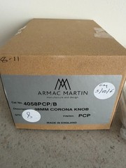 Polished Chrome Cabinet Knobs (NEW Armac Martin #4058)