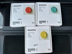 Ikea BEGRIPA Handle 2 Pack YOU CHOOSE COLOR half-round 5 1/8″ Handles New