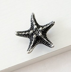 Starfish Antique Silver Dresser Knob Drawer Knobs Kitchen Cabinet Sea Star