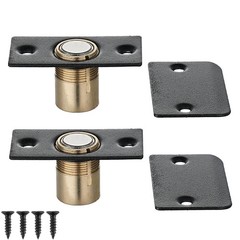 2 Pack Black Closet Magnetic Door Ball Catch Hardware