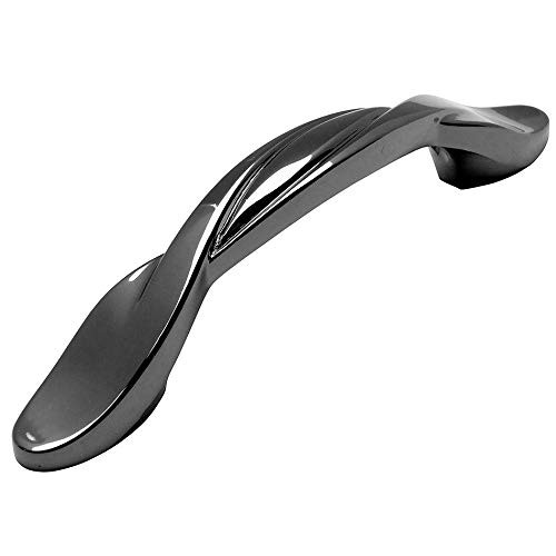 10 Pack 9009bn Black Nickel Twist Cabinet Hardware Handle Pull 3″ Hole Cente