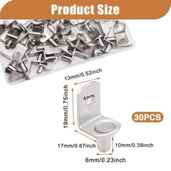 1/4 Shelf Pins,Shelf pegs,L-Shaped Bracket Nickel Plated Shelf Support Pegs 3…