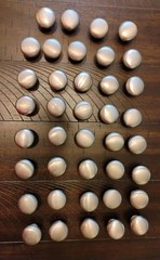 Unbranded Brushed Nickel 1″ Drawer Cabinet Pulls, Knobs, Lot Of 39
